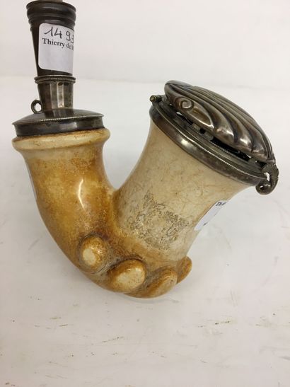 Pipe allemande de type militaire, fourneau...