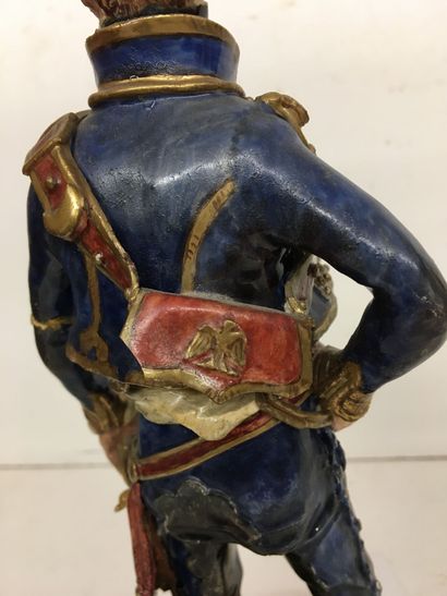 Statuette en faïence par Bernard Belluc (né...