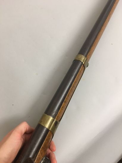 Fusil à silex militaire hollandais, canon...