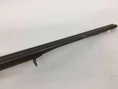 Fusil de chasse à silex à double canon en...