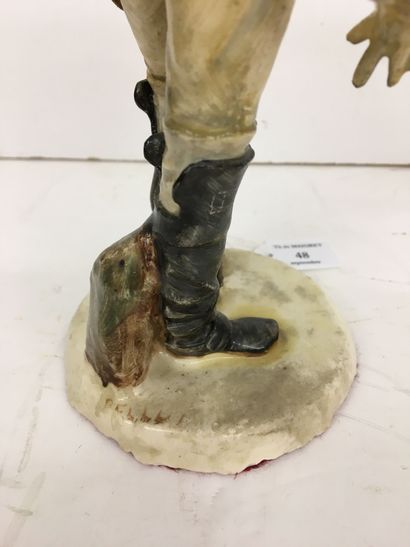 Statuette en faïence par Bernard Belluc (né...