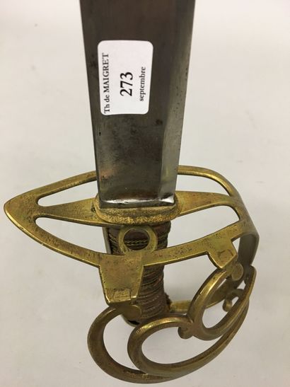 Sabre petit Montmorency de bas officier d'infanterie...