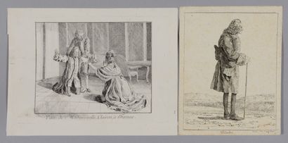 Jean HUBER (1721 1786) d'après Visite de...