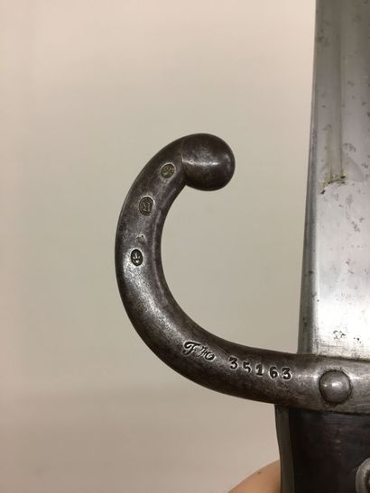Epée baïonnette modèle 1874, dite Gras, lame...