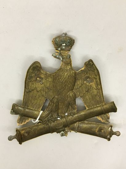 Plaque de sabretache d'officier d'artillerie...