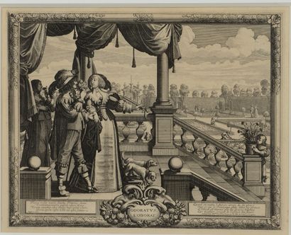 Abraham BOSSE (1602/04-1676) - l'Odorat -...