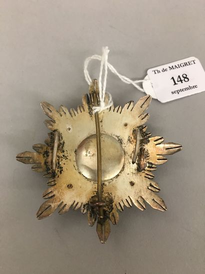 Petite plaque de l'Ordre du mérite navale,...