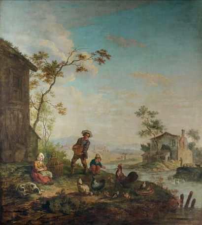 Ecole FLAMANDE de la fin du XVIIIème siècle,...