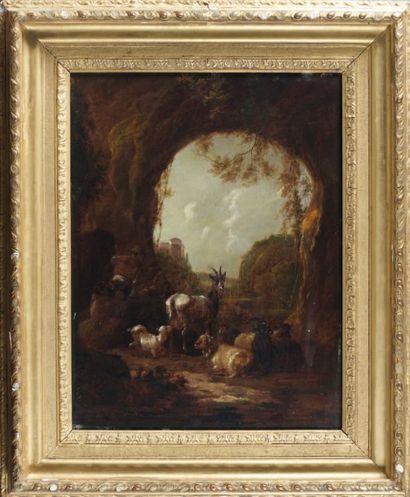 Dirck van BERGHEN (Harlem 1645 - 1690)
Chèvres...