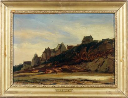 Eugène ISABEY (Paris 1803 - 1886)
Village...