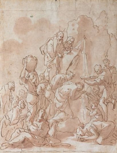Giulio CARPIONI (Venise 1813 - Vicenze 1679)
Moise...