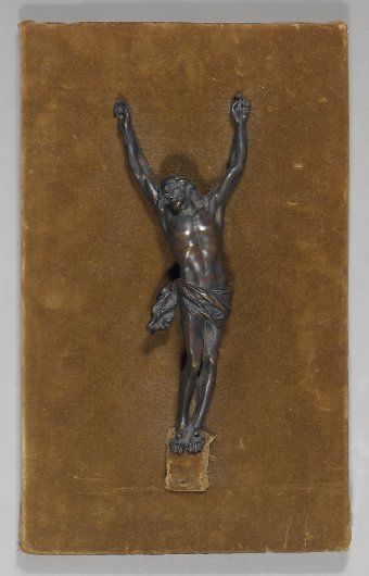 Christ janséniste en bronze ciselé et patiné....