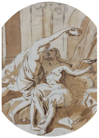 Pierre LELU (Paris 1741 - 1810)
Bacchus et...