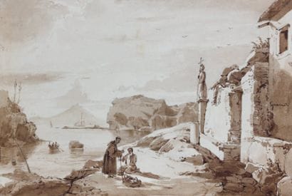 François-Marius GRANET (Aix 1775-1849)
Paysage...