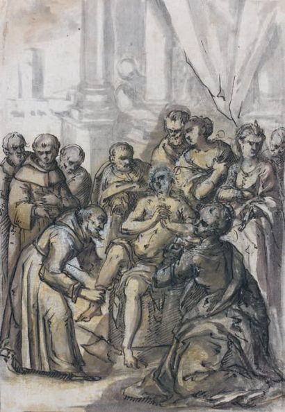 Ecole HOLLANDAISE vers 1600
Sainte Irène...