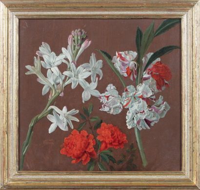 Ecole FRANCAISE de la fin du XVIIIème siècle
Fleurs...