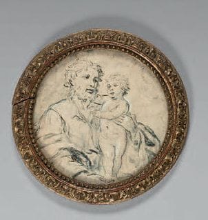 École FRANÇAISE vers 1700
Saint Joseph et...