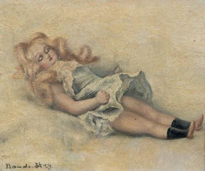 Toshio BANDO (1895 - 1973)
La poupée
Huile...