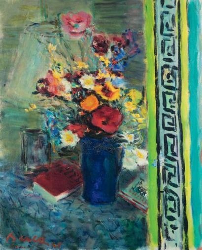 Dimitrie BEREA
Bouquet de fleurs au livre...
