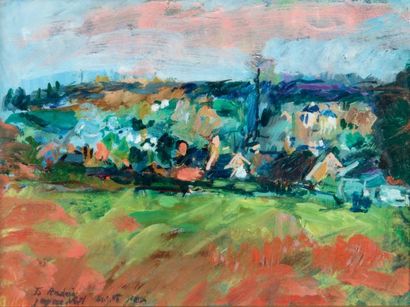 Brigitte GRASSIN
Le village
Huile sur papier,...