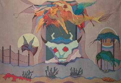 Jorge CAMACHO (1934 - 2011)
El llano, 1980
Huile...