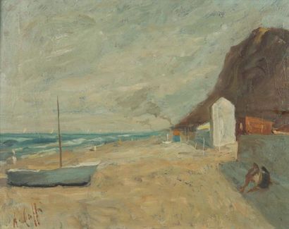 Nino CAFFÉ (1908 - 1975)
Sur la plage
Huile...