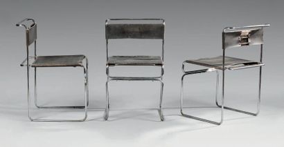 BREUER Marcel (1902 - 1981)
Trois chaises...
