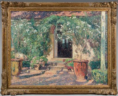 Henri MARTIN (1860 - 1943)
Marquayrol, l'entrée...