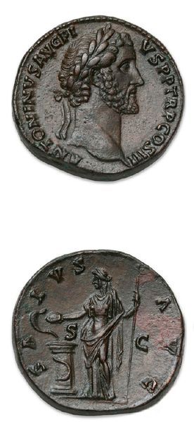 ANTONIN le Pieux (138-161)
Sesterce (144).
Sa...