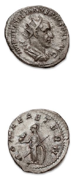GALÈRE CÉSAR (293-305) Argentéus. Rome.
CONSTANCE...