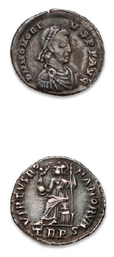 MAGNUS MAXIMUS (383-385)
Silica. Milan.
THEODOSIS...