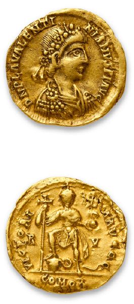 VALENTINIAN III (425-455)
Solidus. Ravenna...