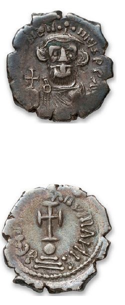 Set of 7 Byzantine silver coins. Silicus...