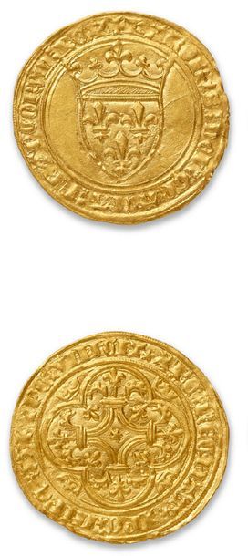 CHARLES VI (1380-1422)
Écu d'or à la couronne....