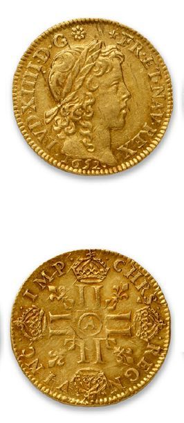 LOUIS XIV (1643-1715)
Louis d'or à la mèche...