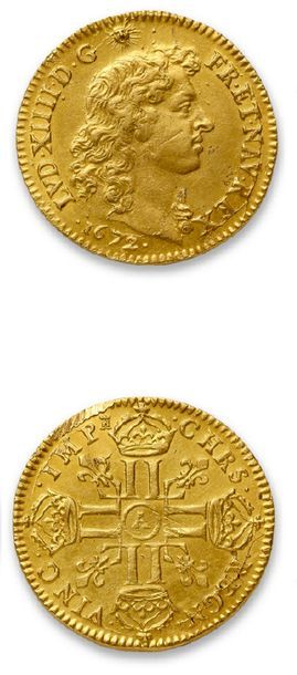 LOUIS XIV (1643-1715)
Louis d'or à la tête...