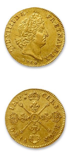 LOUIS XIV (1643-1715)
Louis d'or aux insignes....