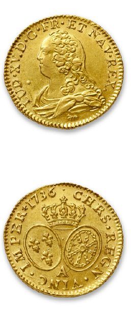 LOUIS XV (1715-1774)
Louis d'or aux lunettes....