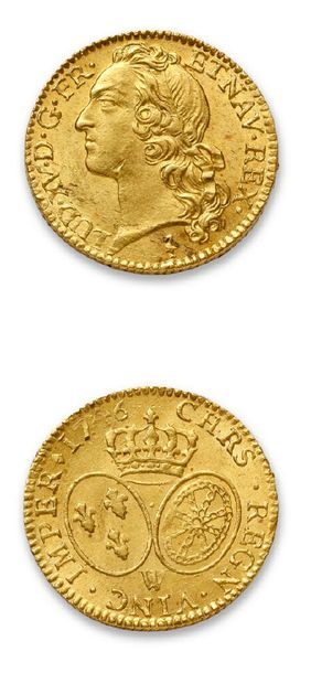 LOUIS XV (1715-1774)
Louis d'or au bandeau....