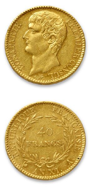 CONSULAT (1799-1804)
40 francs or. An XI....