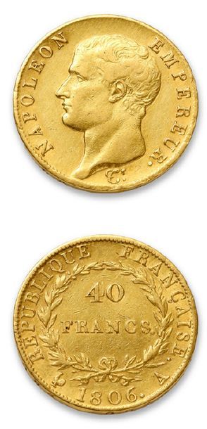 PREMIER EMPIRE (1804-1814)
40 francs or....