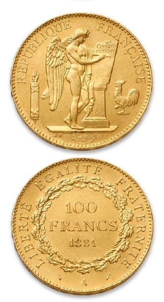 THIRD REPUBLIC (1871-1940)
100 gold francs...