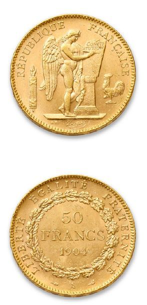 THIRD REPUBLIC (1871-1940)
50 gold francs...