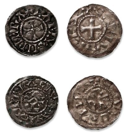 LOUIS II, le Bègue (877-879)
Denier. Rooks.
CHARLES...