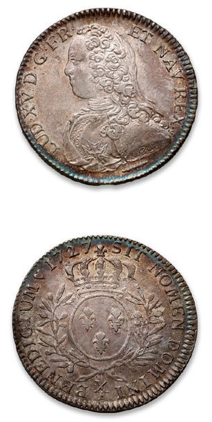 LOUIS XV (1715-1774)
Half shield with olive...