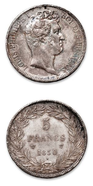 LOUIS PHILIPPE (1830-1848)
5 francs, tête...