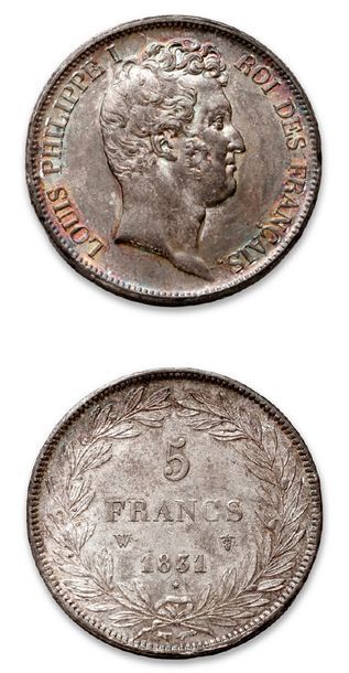 LOUIS PHILIPPE (1830-1848)
5 francs, tête...