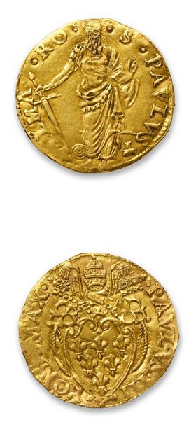 Paul III (1534-1549)
Écu d'or au saint Paul....