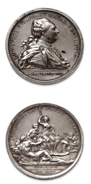 LOUIS XVI
1783. La Canal du Centre. B. Duvivier....