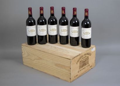 -Six bouteilles de Château MARGAUX 1999.